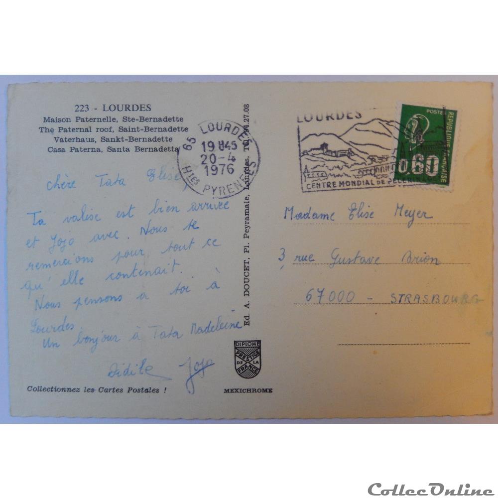 CP des Hautes-Pyrénées, Lourdes carte postale france midi cp des hautes pyrenees lourdes