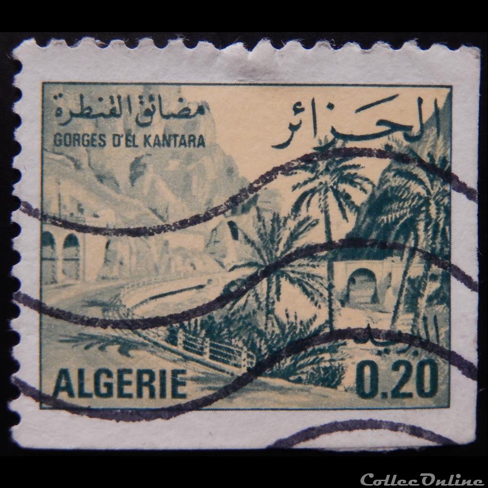 timbre afrique algerie 00657a gorges el kantara 0 20d de 1977