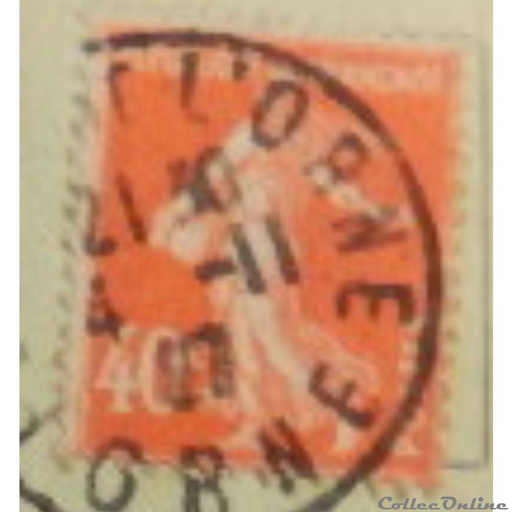 00194 Semeuse camée 2ème série 40c vermillon de 1926 4 timbre france 00194 semeuse camee 2eme serie 40c vermillon de 1926