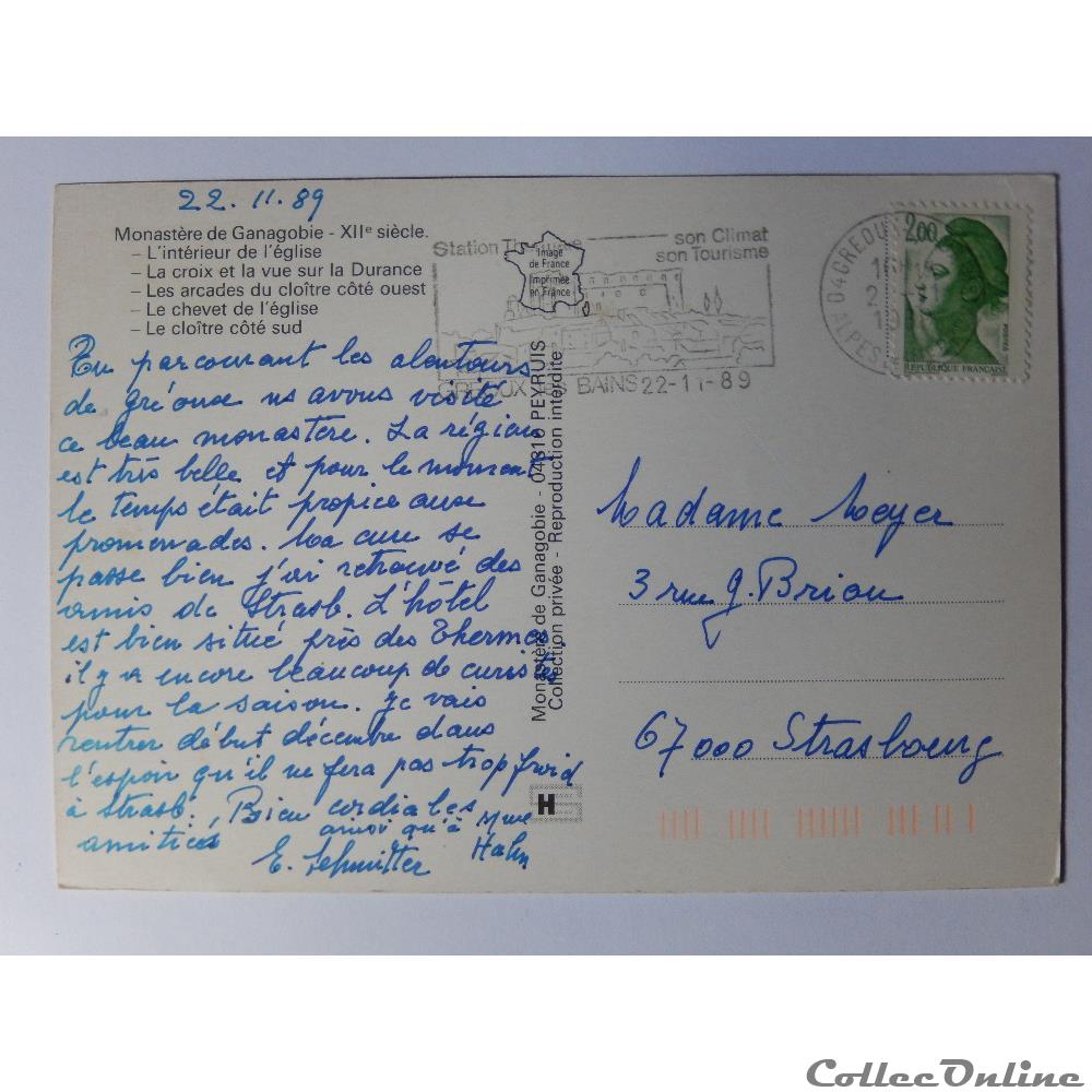 CP des Alpes de Haute-Provence, Peyruis, le Monastère de Ganagobie carte postale france cote azur cp des alpes de haute provence peyruis le monastere de ganagobie