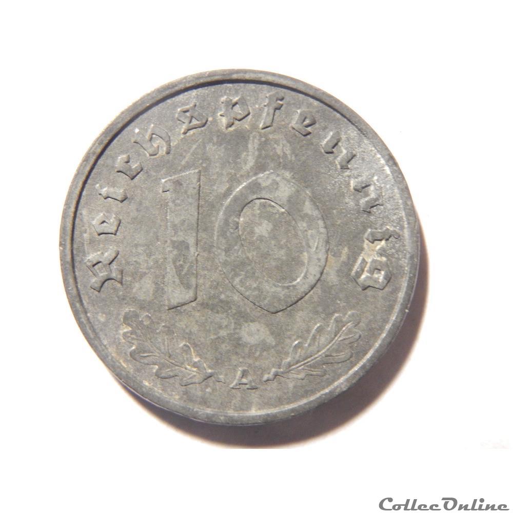 monnaie monde allemagne 10 reichspfennig de 1940