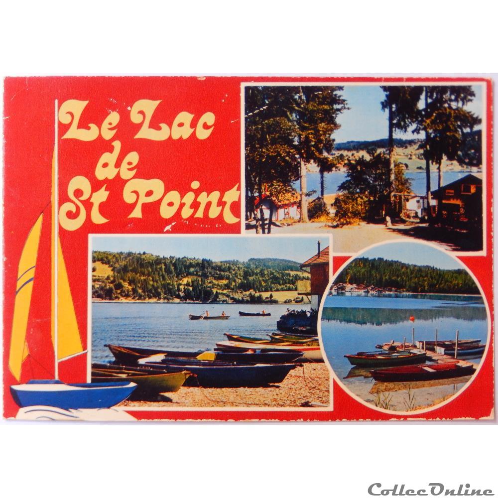 CP du Doubs, le lac de Saint Point carte postale france franche comte cp du doubs le lac de saint point
