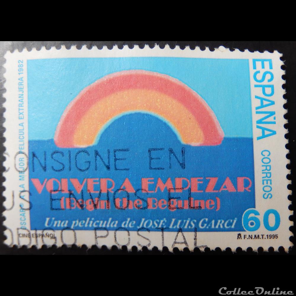 Espagne 02930 cinéma Espagnol 60Ptas de 1995 timbre europe espagne 02930 cinema espagnol 60ptas de 1995