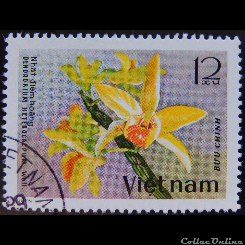 timbre asie viet nam 00191 orchidee 12xu de 1979