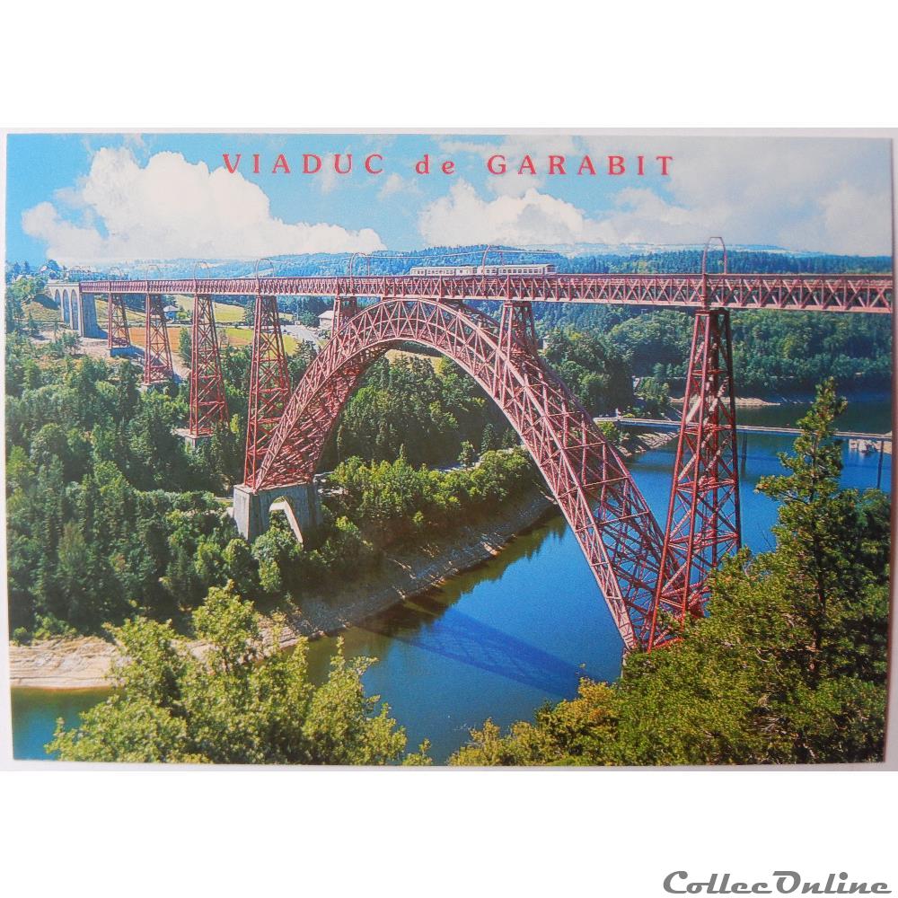 CP du Cantal, le viaduc de Garabit carte postale france auvergne cp du cantal le viaduc de garabit