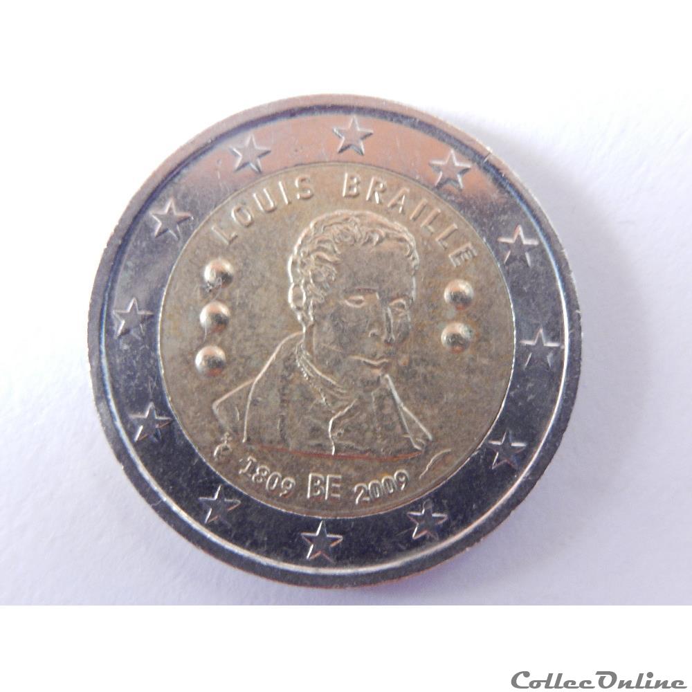monnaie euro belgique louis braille