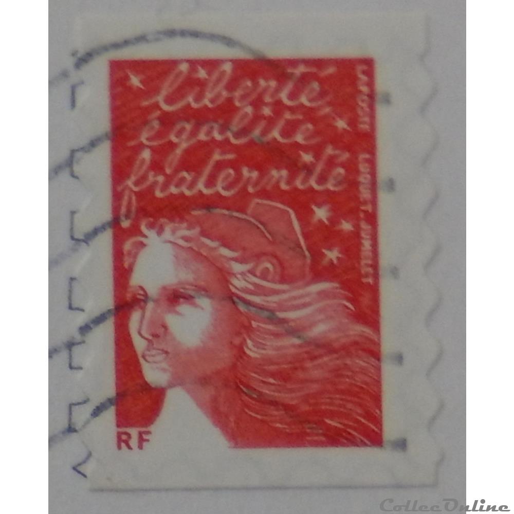 AA00030 Marianne de Luquet rouge sans valeur de 2001 2 timbre france aa00030 marianne de luquet rouge sans valeur de 2001