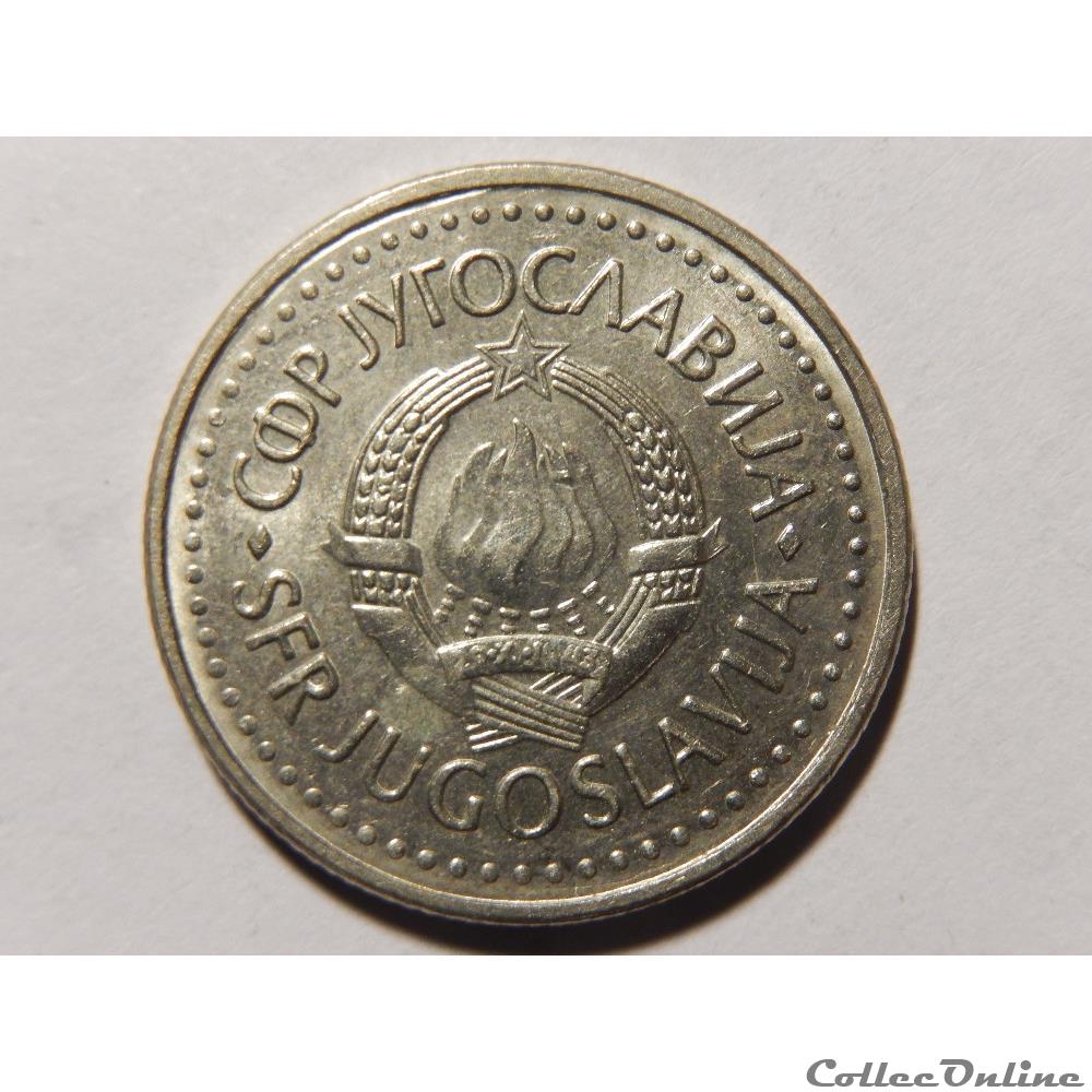 monnaie monde yougoslavie 10 dinara de 1987