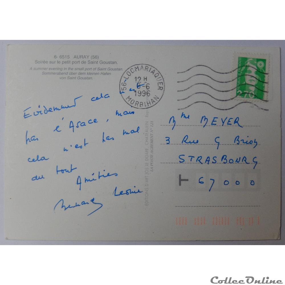 carte postale france bretagne cp du morbihan auray