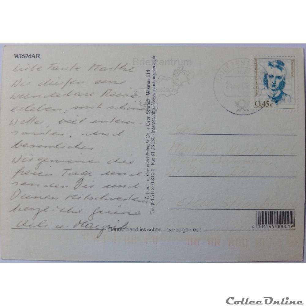 CP d'Allemagne, Mecklembourg-Poméranie-Occidentale, Wismar carte postale europe alsace cp allemagne mecklembourg pomeranie occidentale wismar