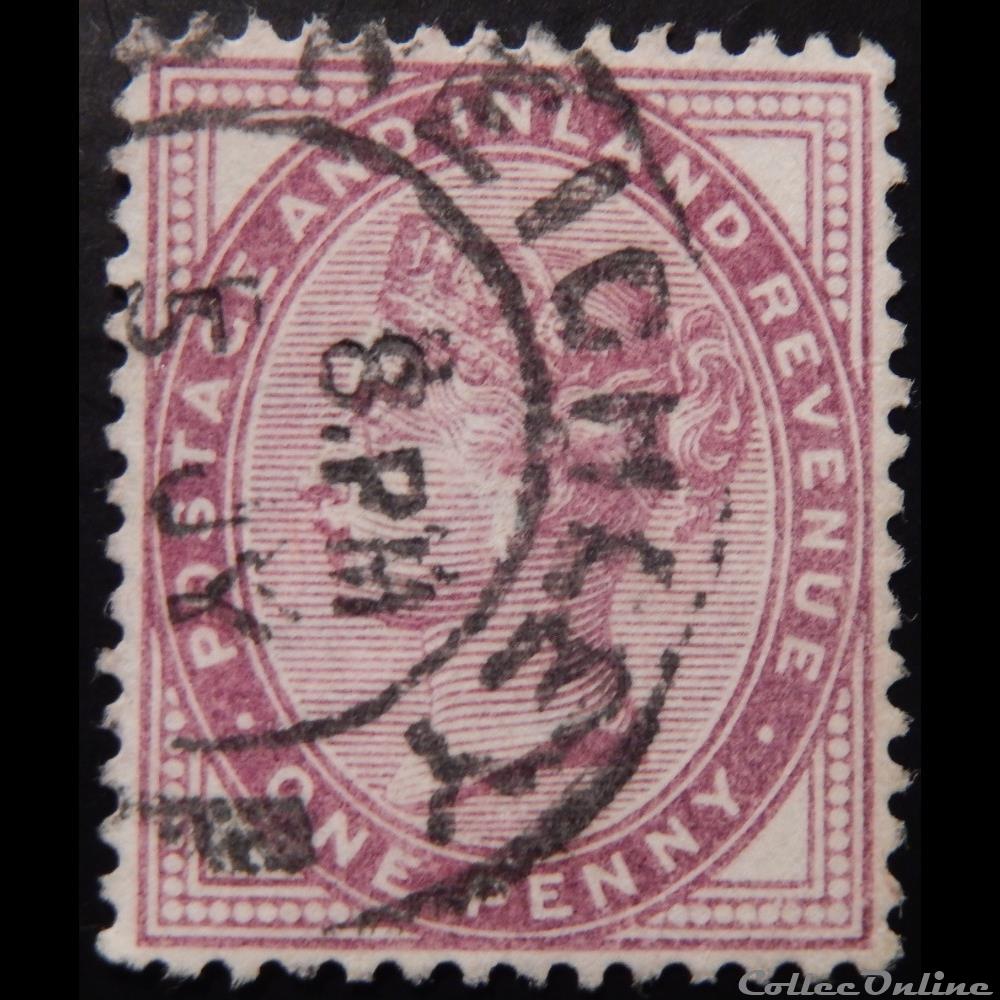 timbre europe royaume uni 00073 reine victoria 1d de 1881