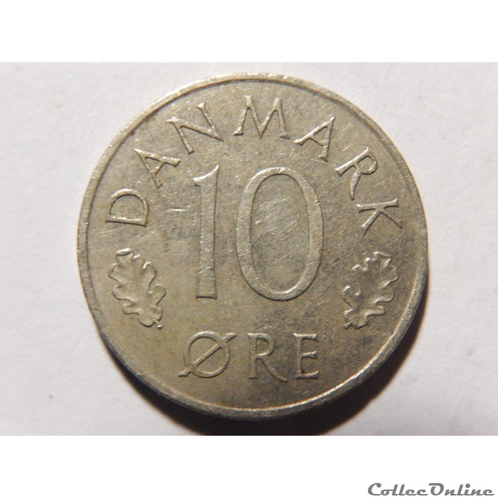 Danemark, 10 ore de 1974 monnaie monde danemark 10 ore de 1974