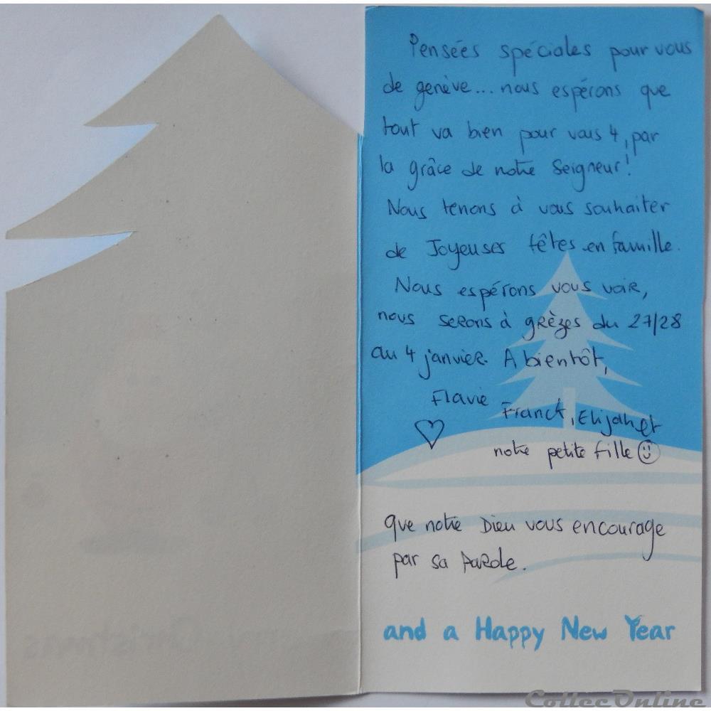 carte postale corse cp joyeux noel