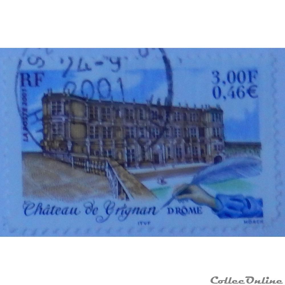 03415 Château de Grignan 0,46 € - 3 F de 2001 timbre france 03415 chateau de grignan 0 46 3 f de 2001