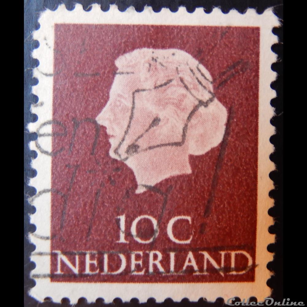 Pays-Bas 00600 reine Juliana 10c de 1953 2 timbre europe pays bas 00600 reine juliana 10c de 1953
