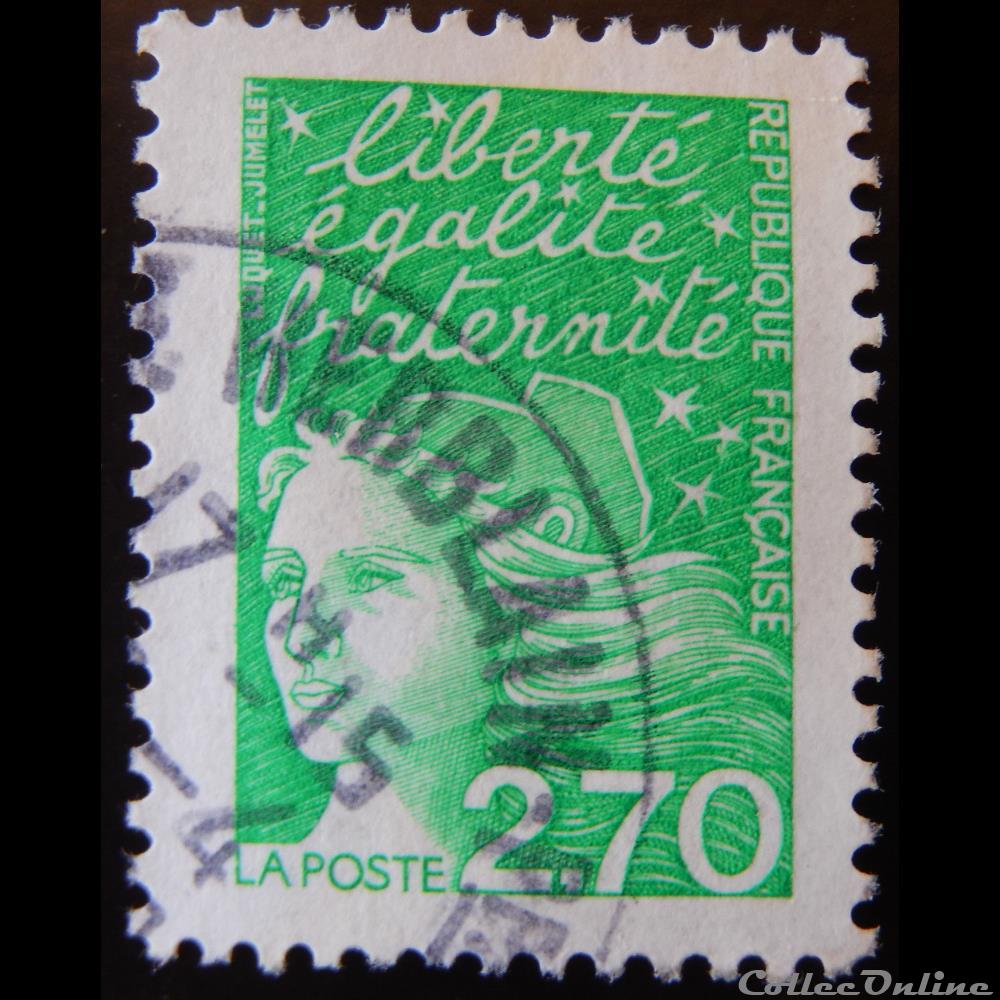 03091 Marianne de Luquet 2F70 vert de 1997 2 timbre france 03091 marianne de luquet 2f70 vert de 1997