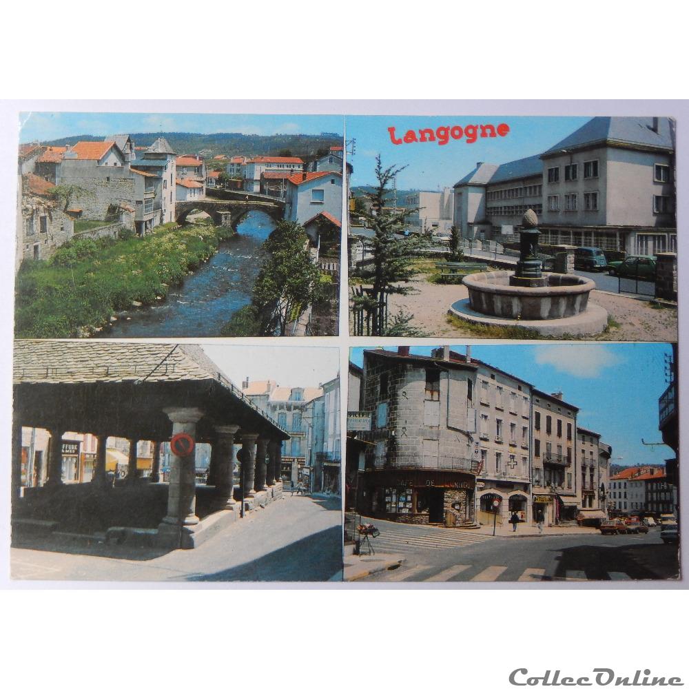 carte postale france languedoc roussillon cp de lozere langogne