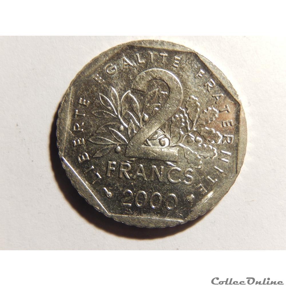 2 Francs Semeuse 2000 monnaie france moderne 2 francs semeuse 2000