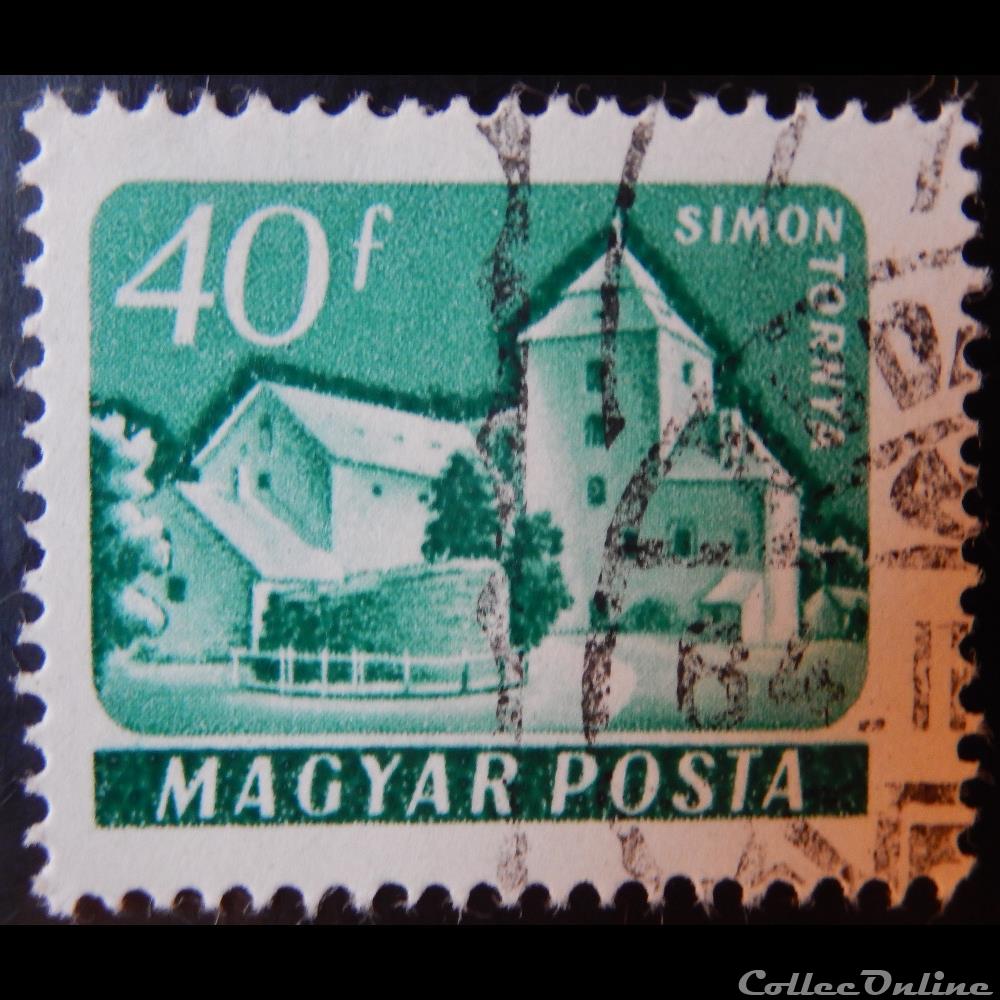 Hongrie 01337A Simontornya 40f de 1961 timbre europe hongrie 01337a simontornya 40f de 1961