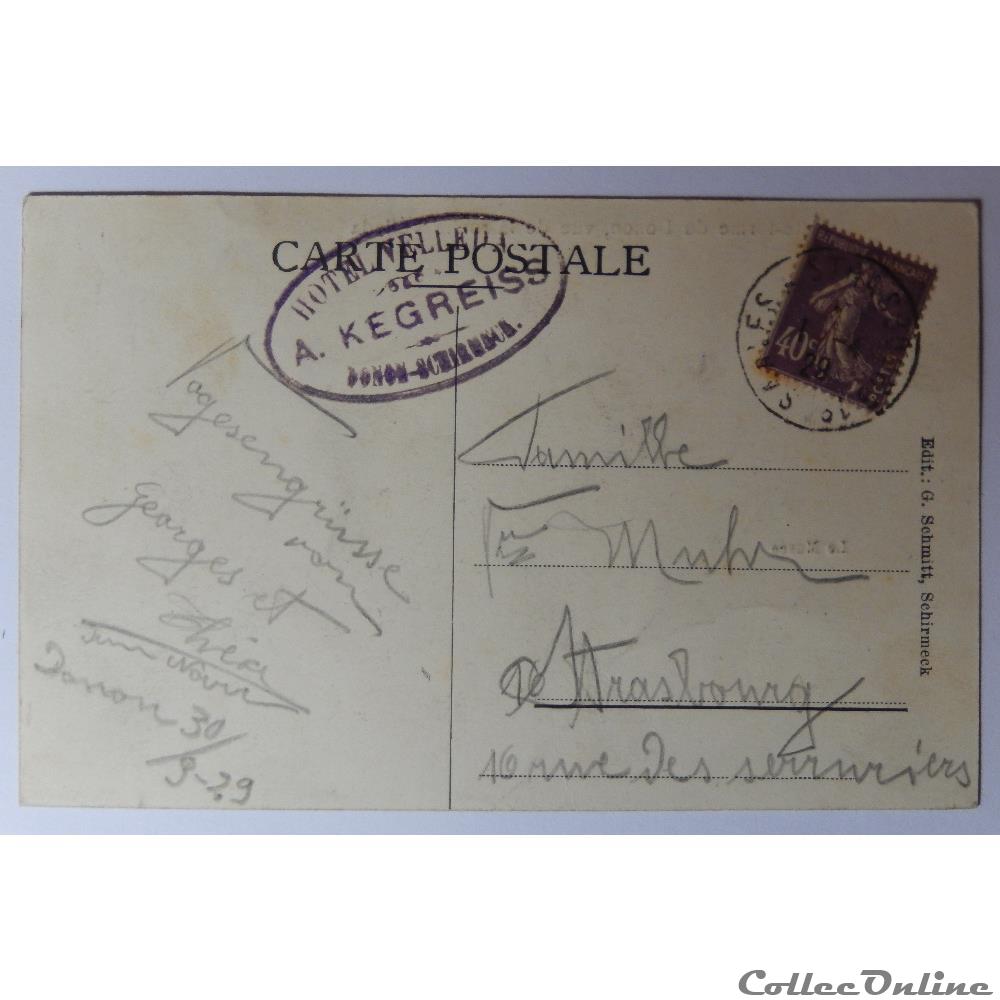 CPA du Donon, plate-forme vue de la roche Velleda, Bas-Rhin carte postale france alsace cpa du donon plate forme vue de la roche velleda bas rhin