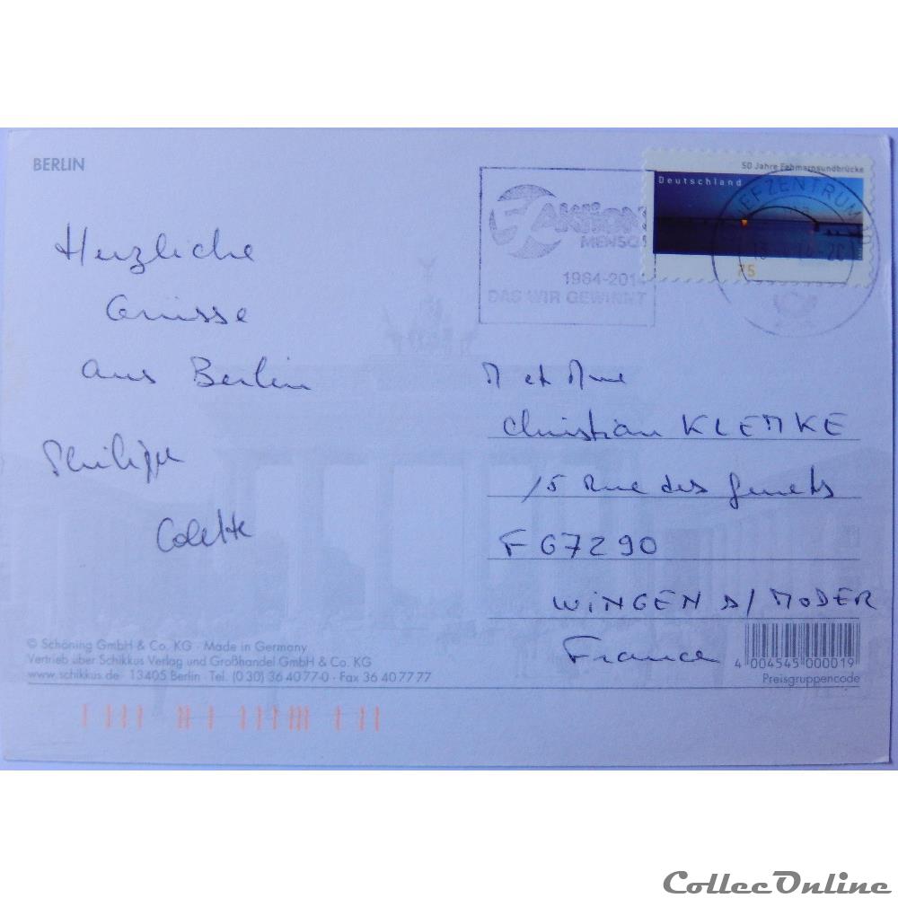 carte postale europe auvergne cp allemagne berlin