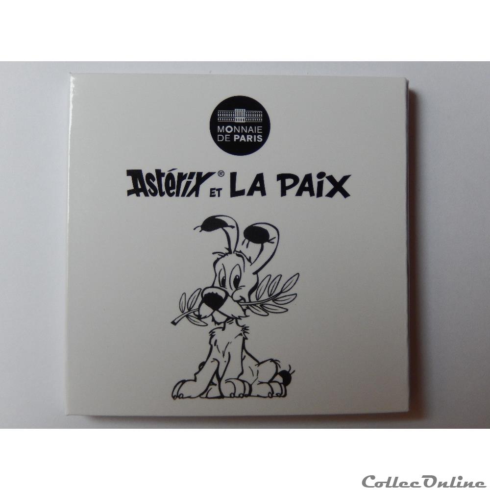 50 euros, Astérix et la paix Idéfix 2015 2 monnaie france moderne 50 euros asterix et la paix idefix 2015