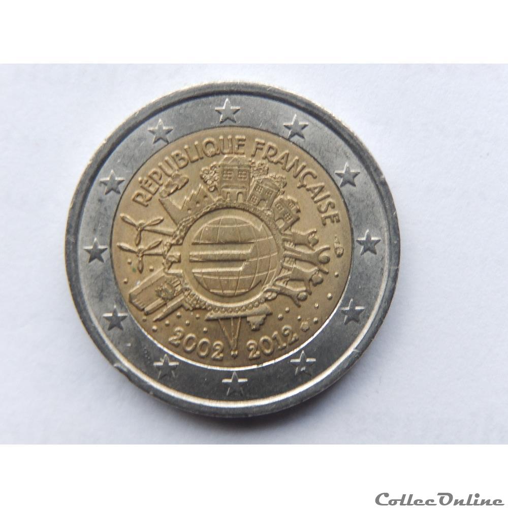 France, 10 ans de l'euros 2002-2012 monnaie france 10 ans de euros 2002 2012