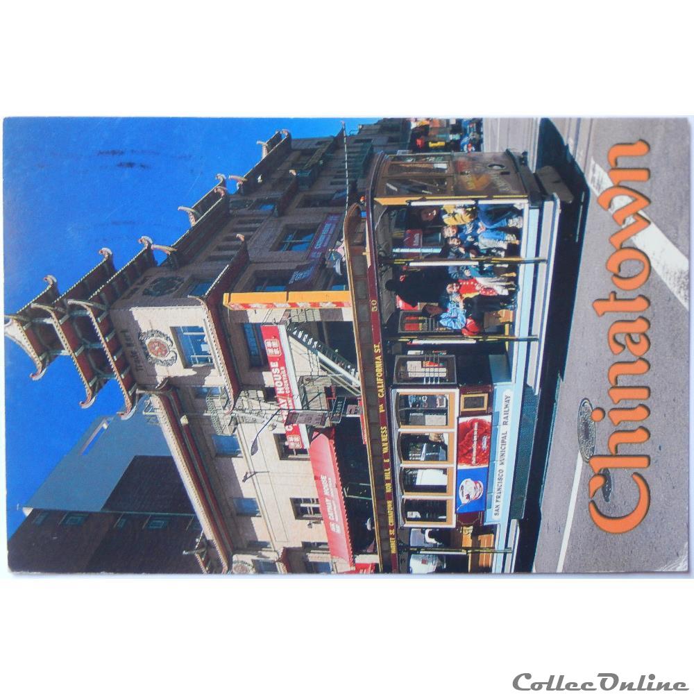CP des Etats-Unis, Californie, San Francisco carte postale amerique languedoc roussillon cp des etats unis californie san francisco