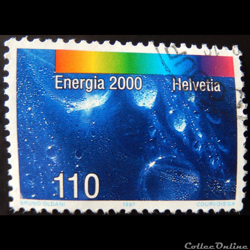 Suisse 01549 l'Eau 110cts de 1997 timbre europe suisse 01549 eau 110cts de 1997