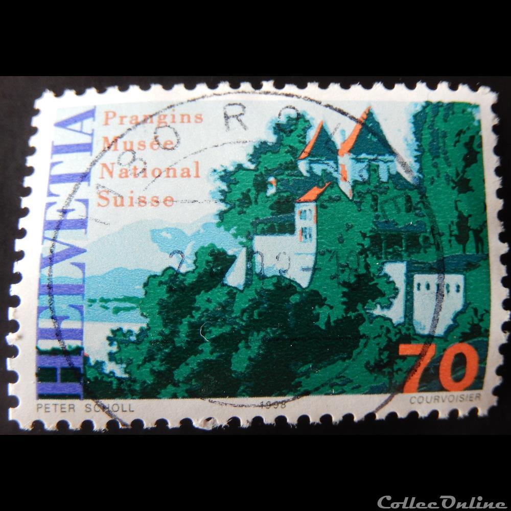 Suisse 01575 château de Prangins 70cts de 1998 timbre europe suisse 01575 chateau de prangins 70cts de 1998