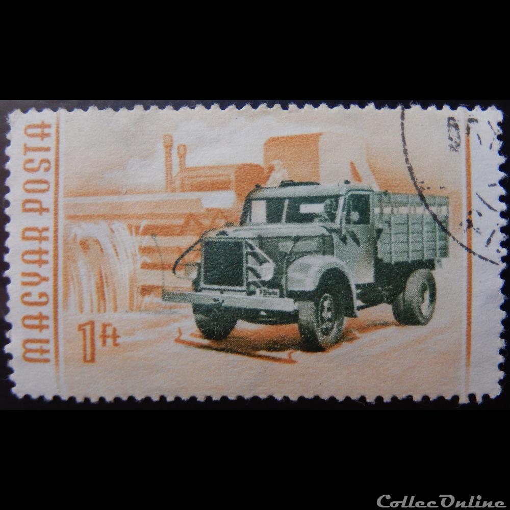 Hongrie 01186 camion 1ft de 1955 timbre europe hongrie 01186 camion 1ft de 1955