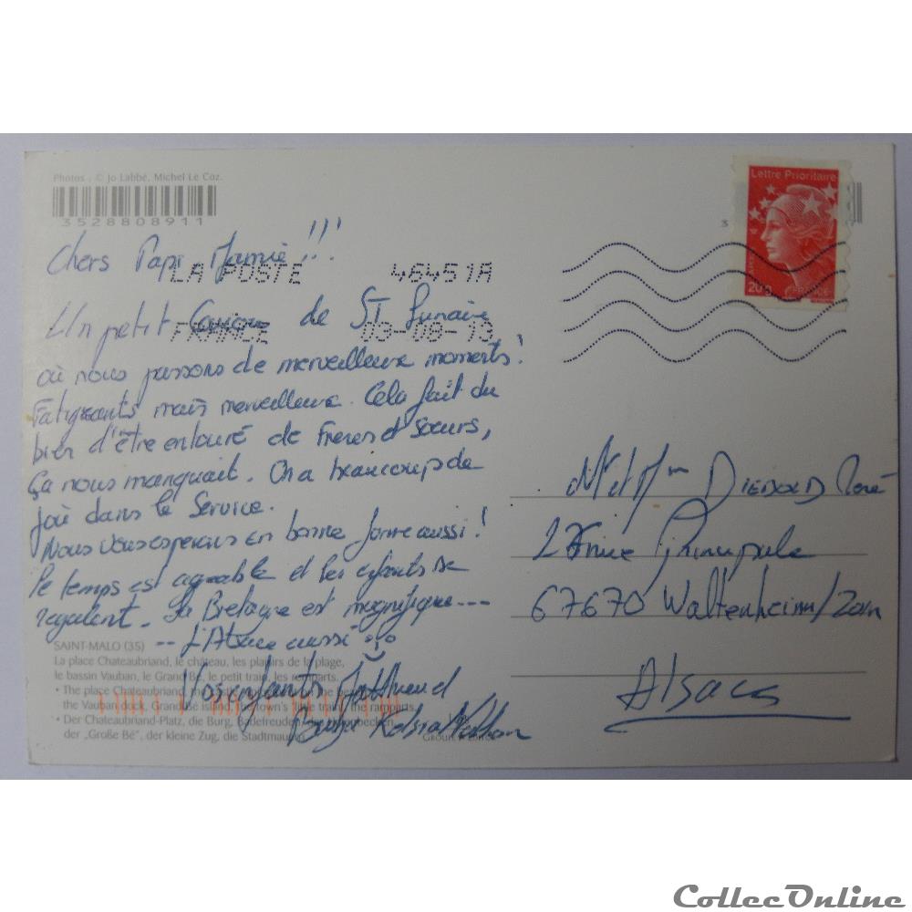 CP de l'Ille-et-Vilaine, Saint-Malo carte postale france bretagne cp de ille et vilaine saint malo