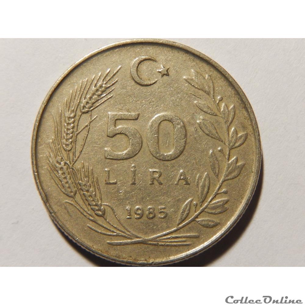 50 lira de 1985 monnaie monde turquie 50 lira de 1985