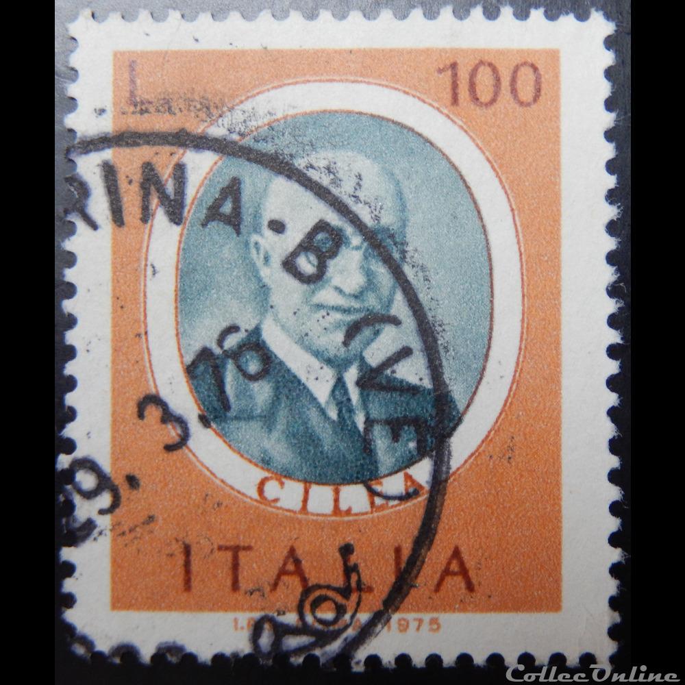 Italie 01242 Francesco Cilea 100 lires de 1975 timbre europe italie 01242 francesco cilea 100 lires de 1975