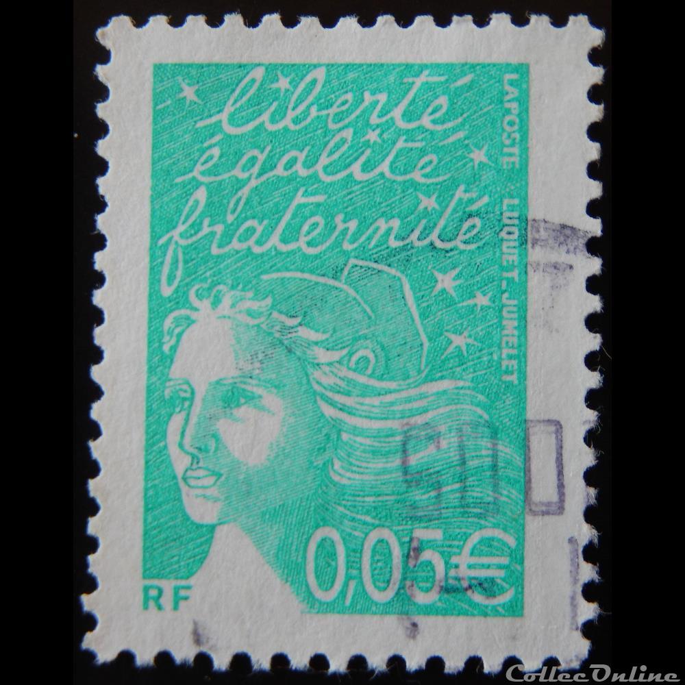 03445 Marianne de Luquet 0,05 € émeraude 2 timbre france 03445 marianne de luquet 0 05 emeraude