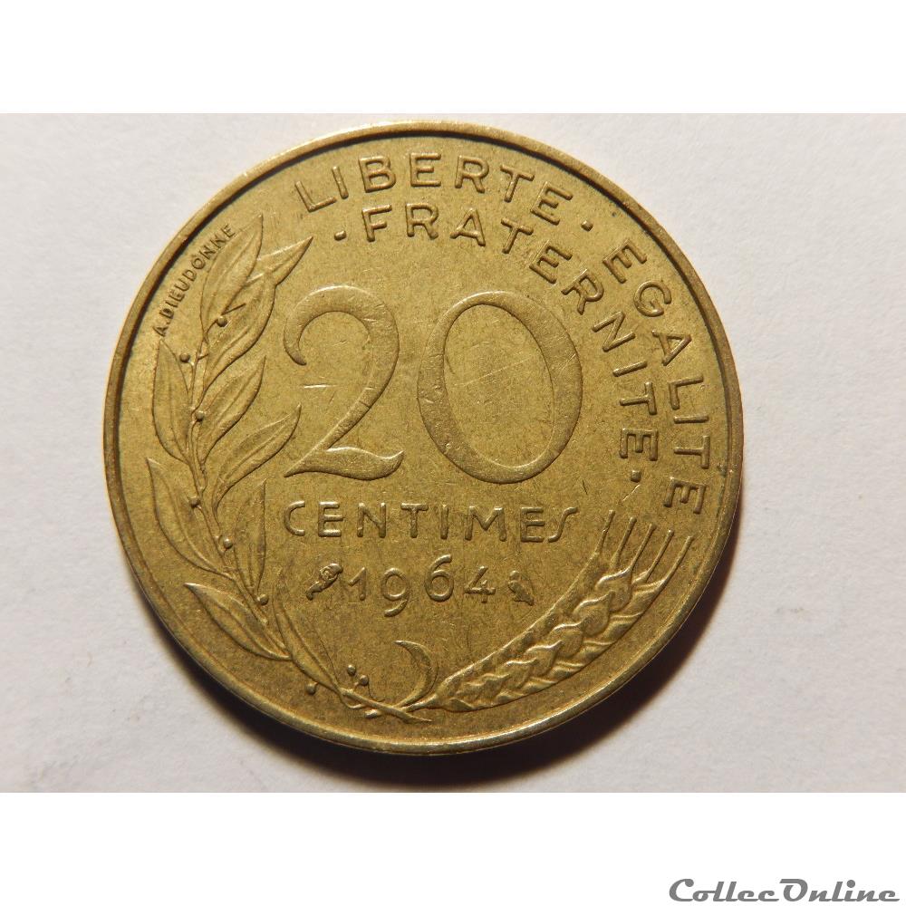 20 centimes Marianne 1964 monnaie france moderne 20 centimes marianne 1964