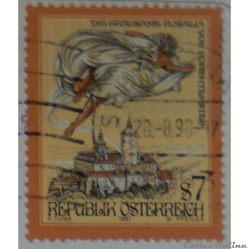 Autriche 02041 La cruelle Rosalia de Forchtenstein 7S de 1997 timbre europe autriche 02041 la cruelle rosalia de forchtenstein 7s de 1997
