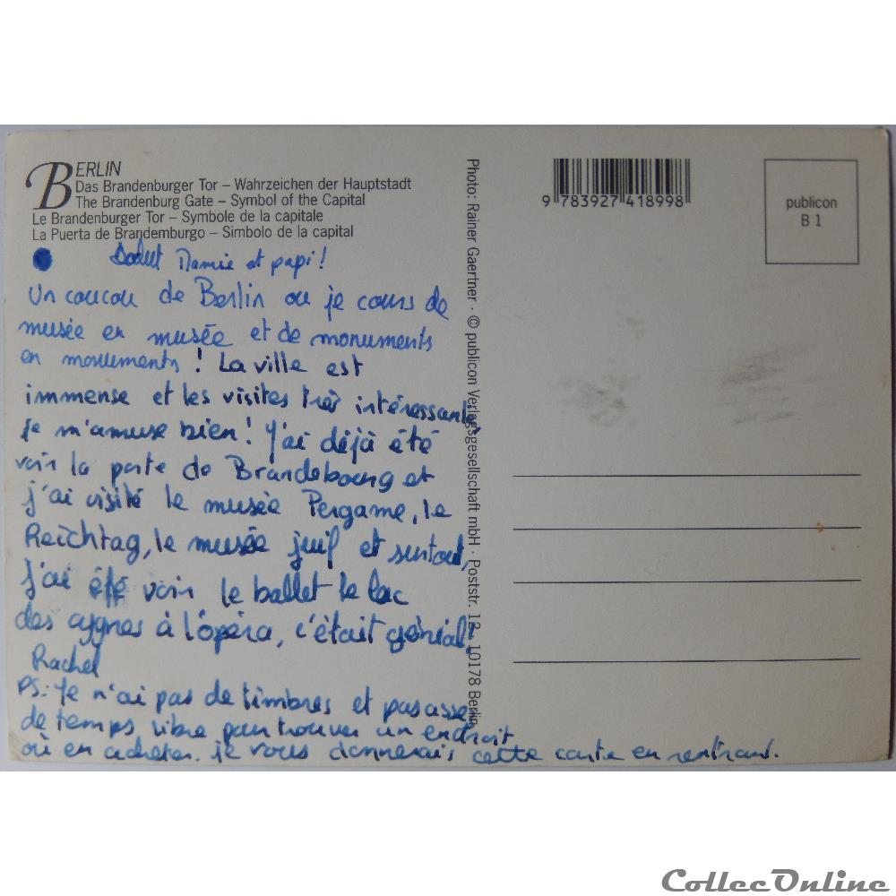 CP d'Allemagne, Berlin carte postale europe lorraine cp allemagne berlin