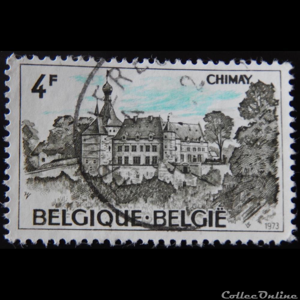 Belgique 01686 Chimay 4F de 1973 timbre europe belgique 01686 chimay 4f de 1973