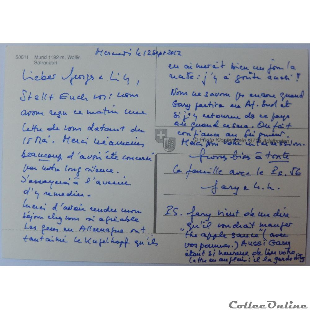CP de Suisse, Le Valais, Mund carte postale europe alsace cp de suisse le valais mund