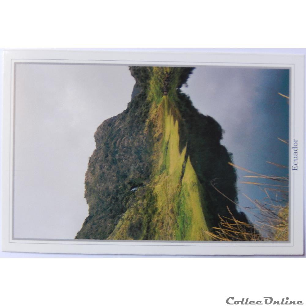 carte postale amerique basse normandie cp de equateur lagon du volcan