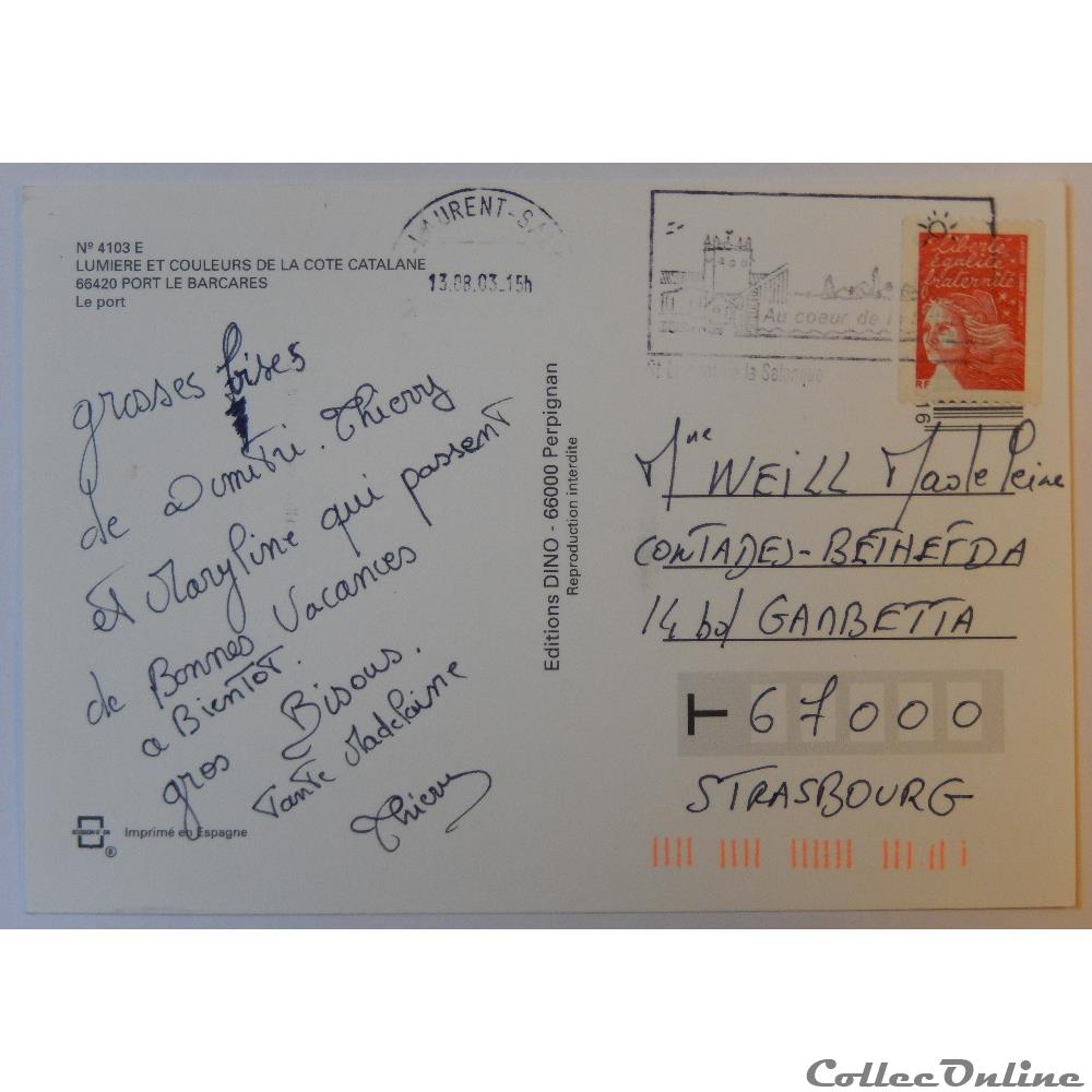 carte postale france midi cp des pyrenees orientales port le barcares