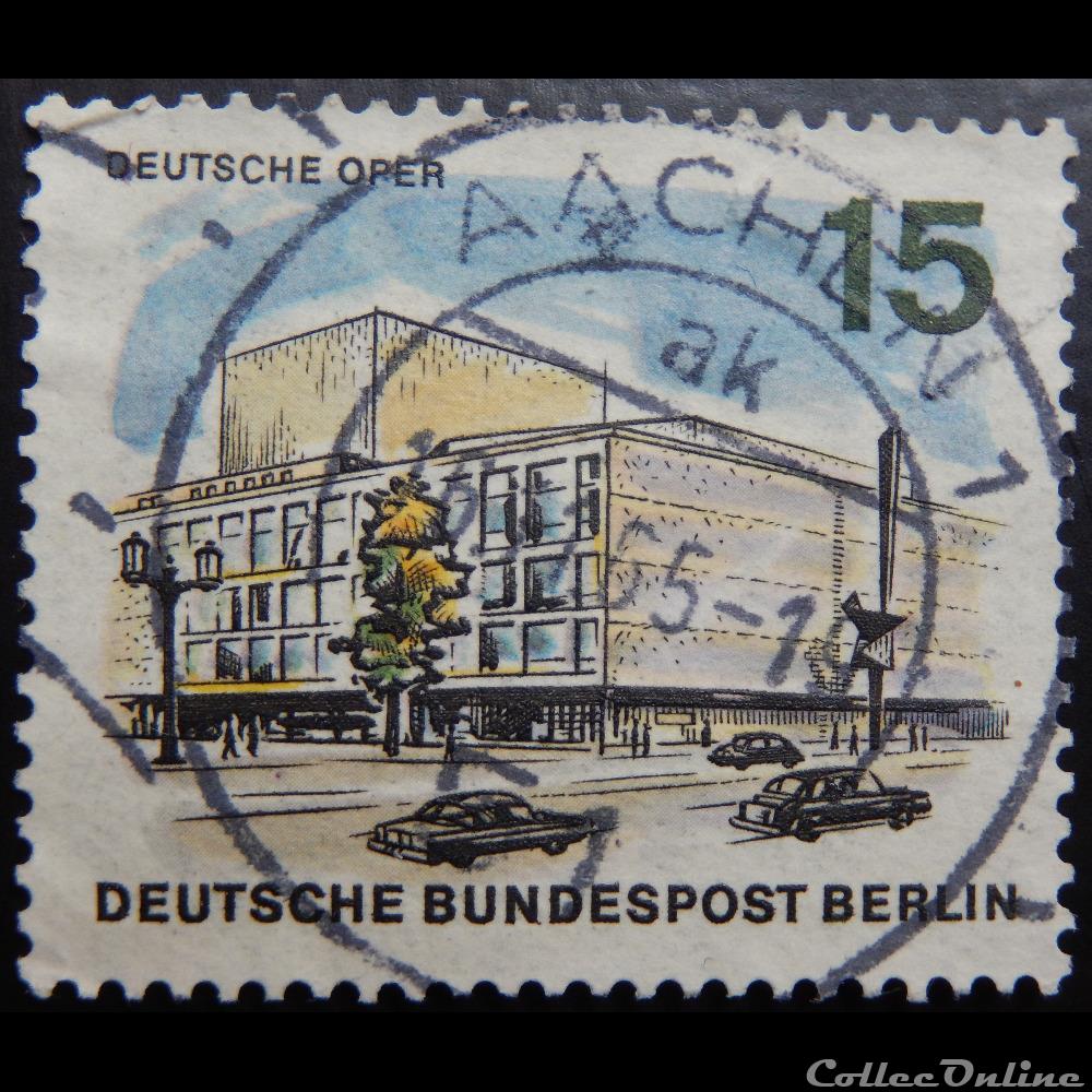timbre europe allemagne berlin 00231 opera allemand 15pf de 1965
