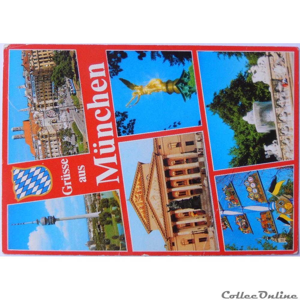 carte postale europe alsace cp allemagne baviere munich
