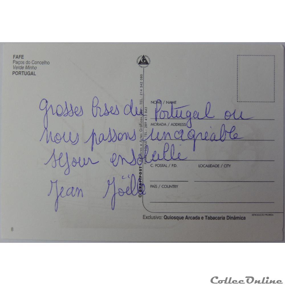 CP du Portugal, Fafe carte postale europe poitou charente cp du portugal fafe