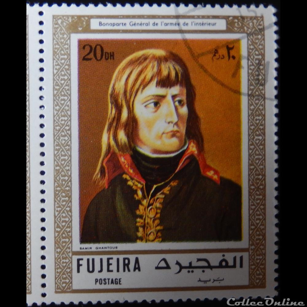 timbre asie emirat arabe uni fujeira 00138 h napoleon bonaparte 20d de 1972