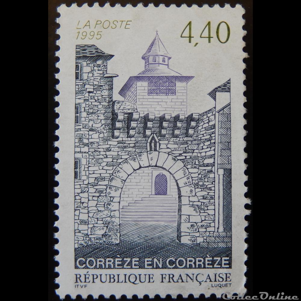 02957 Corrèze en Corrèze 4F40 timbre france 02957 correze en correze 4f40