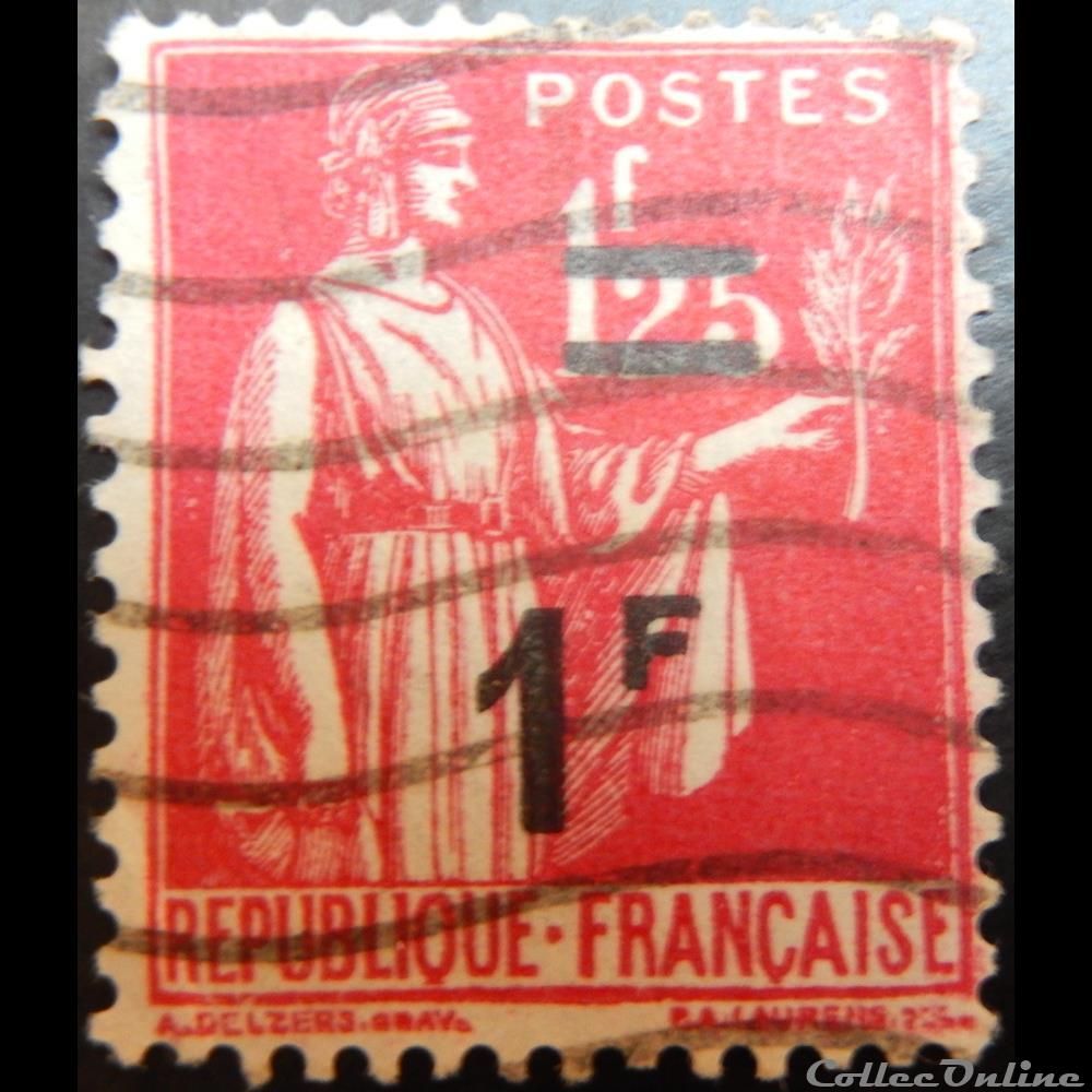 00483 Type Paix 1F sur 1F25 rose timbre france 00483 type paix 1f sur 1f25 rose
