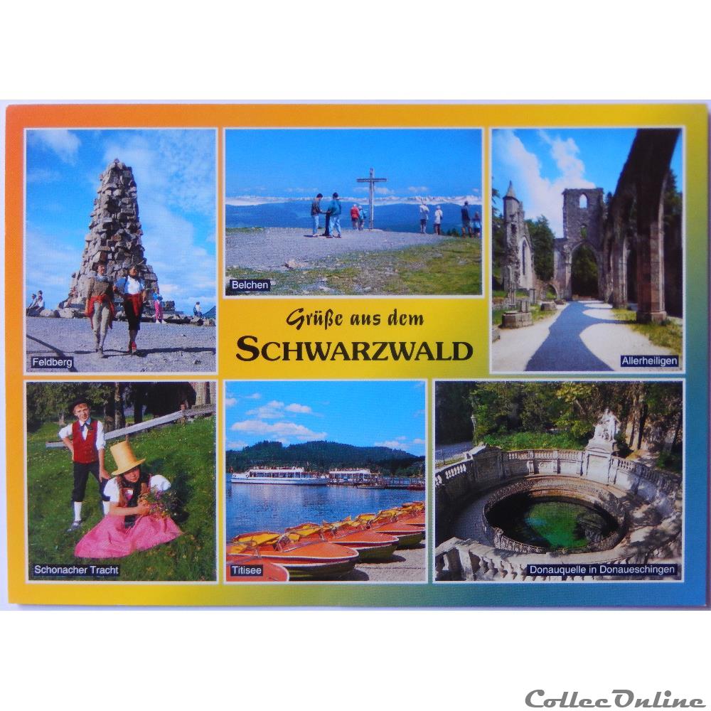 carte postale europe languedoc roussillon cp allemagne bade wurtemberg la foret noire