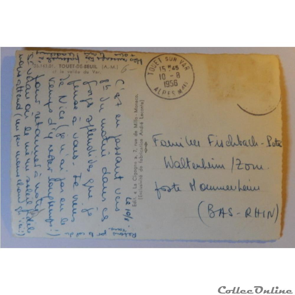 CPA des Alpes-Maritimes, Touet-de-Beuil carte postale france provence cote azur cpa des alpes maritimes touet de beuil